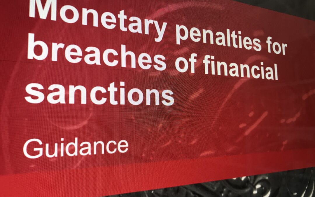 OFSI updates its monetary penalty guidance